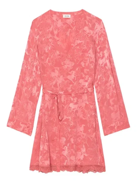 Rochie mini Zadig&voltaire din dantelă de costum roz