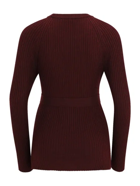 Pulover burgundy roșu