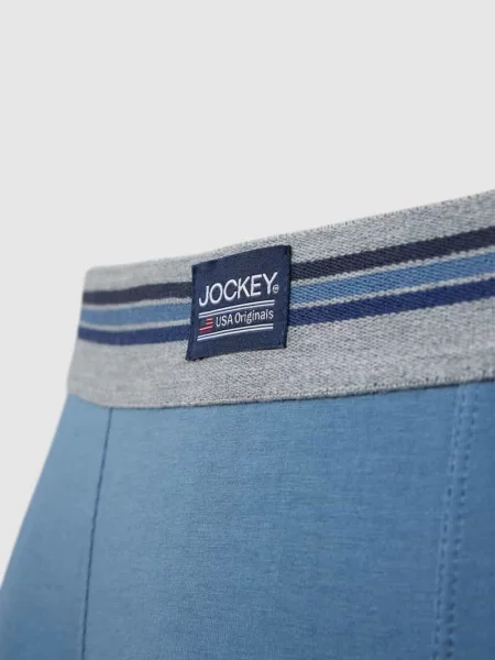 Obcisłe bokserki z naszywką z logo w zestawie 3 szt. Jockey niebieskie