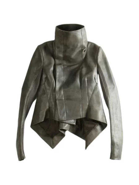 Geanta de piele Rick Owens asimetrică verde