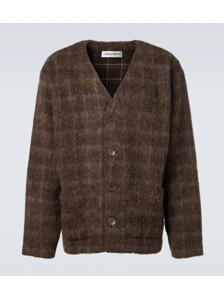 Cardigan Our Legacy în carouri maro