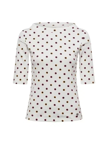 Marc Cain Collections Koszulka Kobiety wielokolorowy|biały|czarny w kropki 36 biała