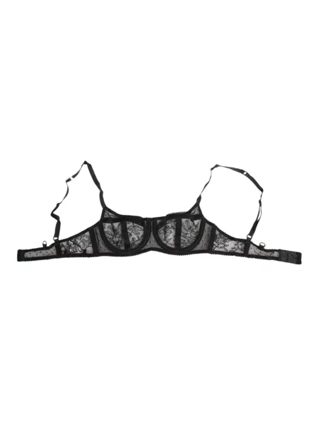 Biustonosz Dolce And Gabbana koronkowy czarny