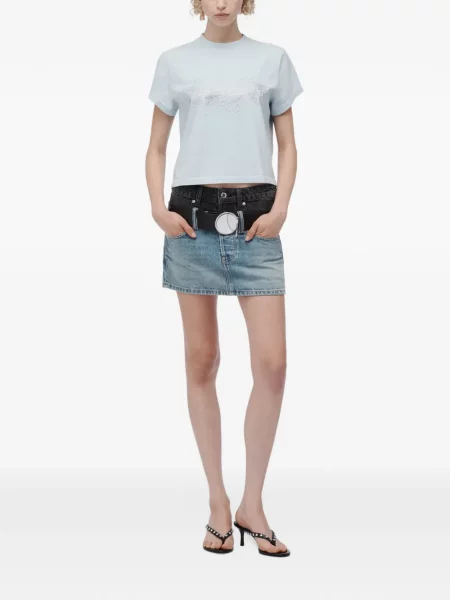Tricou Alexander Wang cu autograf albastru