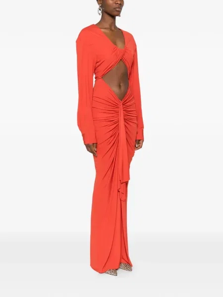 Rochie maxi Christopher Esber de costum portocaliu