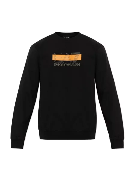Bluza Emporio Armani Ea7 z nadrukiem czarna