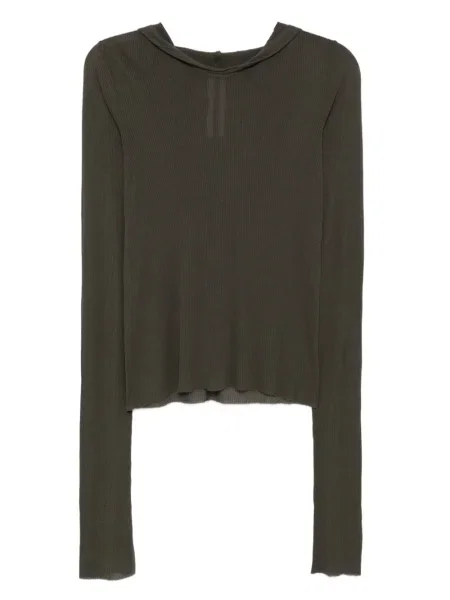 Hanorac cu glugă Rick Owens cu nervuri verde