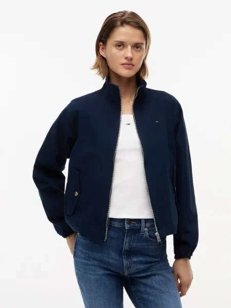 Tommy Jeans Geacă de primăvară-toamnă bleumarin albastru
