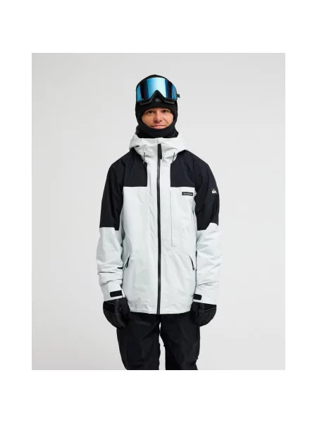 Kurtka z kapturem Quiksilver Forever Stretch GORE-TEX biało czarny S biała