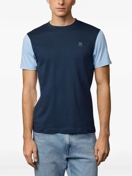 Tricou Hackett London cu imagine albastru
