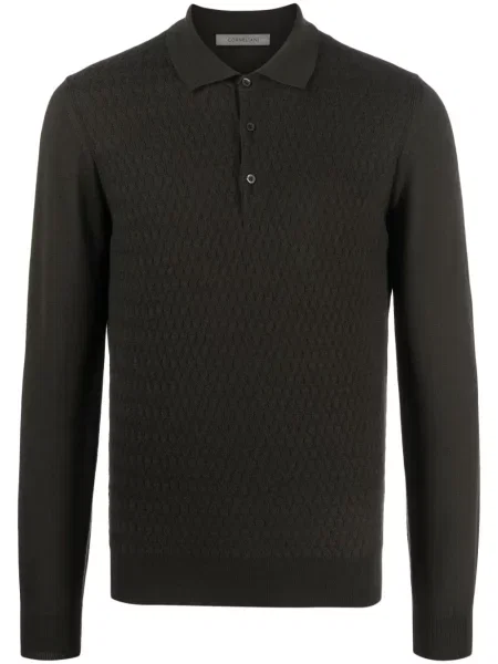 Polo Corneliani de lână verde