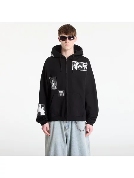 Bluza Wasted Paris M Taunt Boxy Zip Hoodie Black L czarna