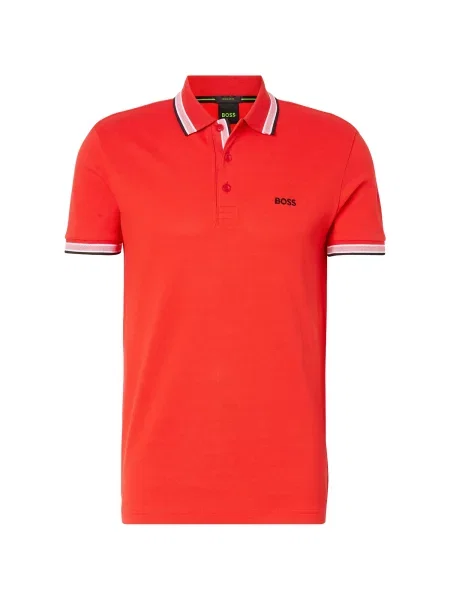 BOSS Tricou polo Paddy Roșu alb