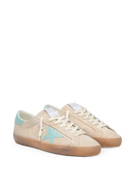 Sneakerși Golden Goose din piele de căprioară bej