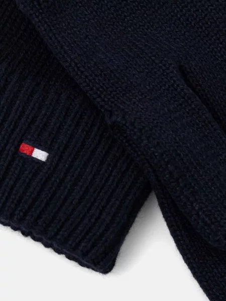 TOMMY HILFIGER Prstové rukavice ESSENTIALS tmavomodrá modrá