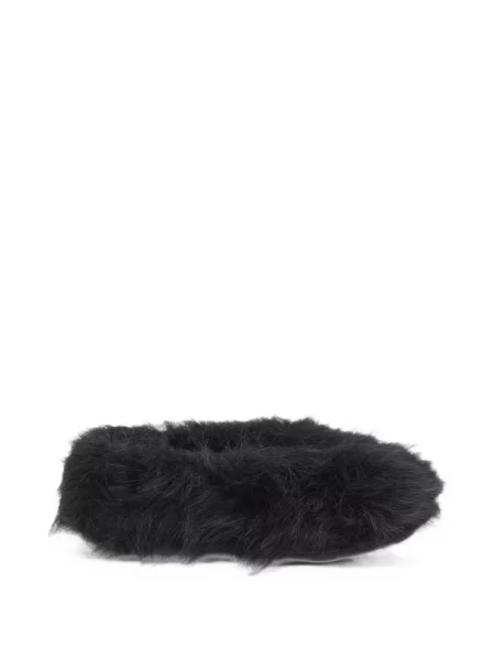 Balerini Moschino cu blană negru