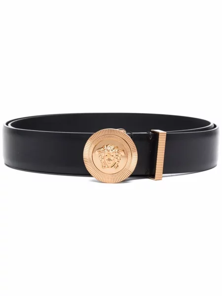 Curea Versace din piele negru