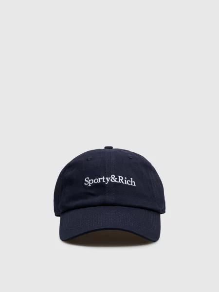 Кепка Sporty & Rich с вышивкой синяя