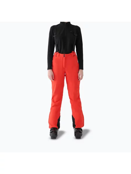 Pantaloni de schi pentru femei 4F Fnk red roșu