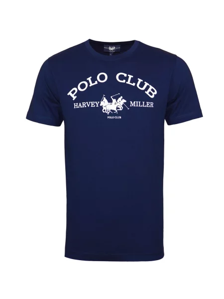 HARVEY MILLER Majica Polo Club modra bela