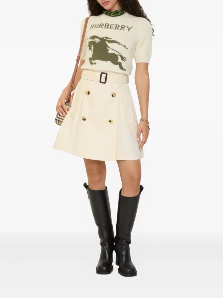 Fusta mini Burberry cu cataramă