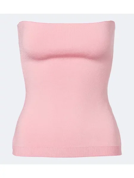 Top Jacquemus tricotate roz