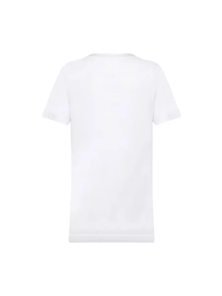 Koszulka Dolce And Gabbana z logo z dżerseju biała