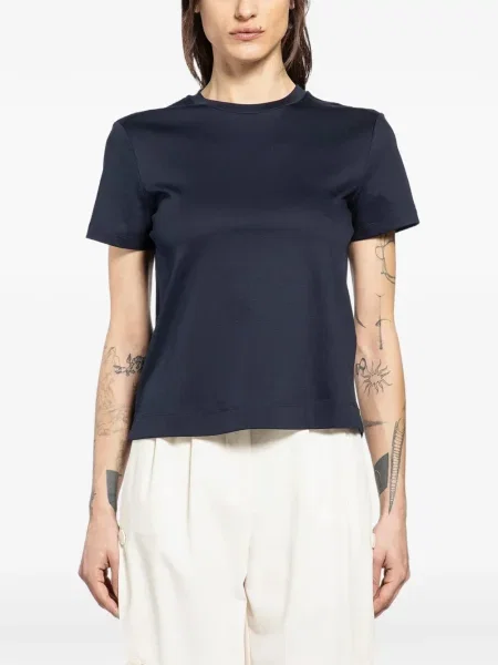 Tricou Max Mara cu decolteu rotund albastru