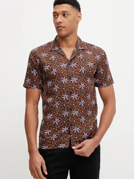 Košile Picture Mareeba regular hnědá