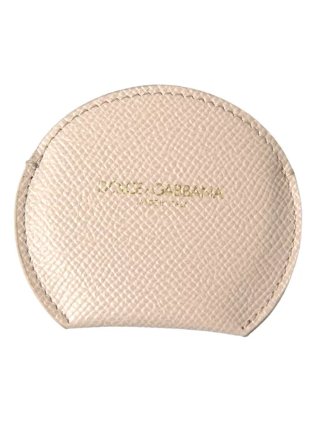 Torebka Dolce And Gabbana skórzana beżowa