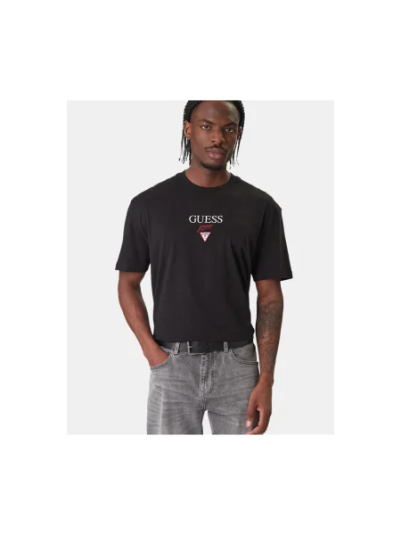 Guess Jeans Tricou Oversize negru