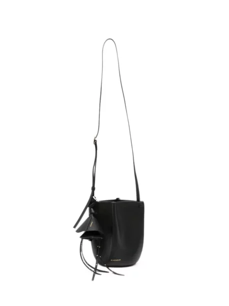 Geanta crossbody Givenchy cu funde din piele negru