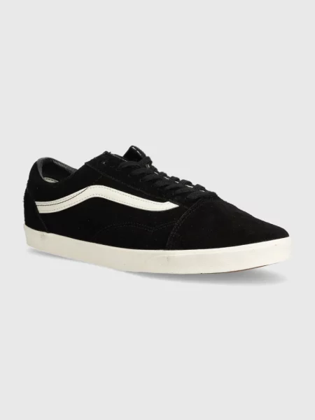 Велурени кецове Vans Old Skool Lowpro черно