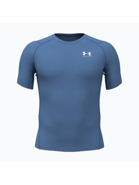 Tricou de antrenament bărbați Under Armour HG Armour Comp aegean blue/white alb