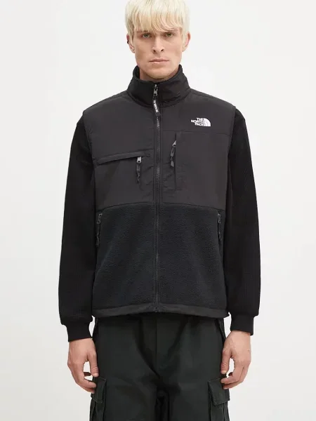 The North Face vestă Retro Denali Vest barbati de tranzitie negru