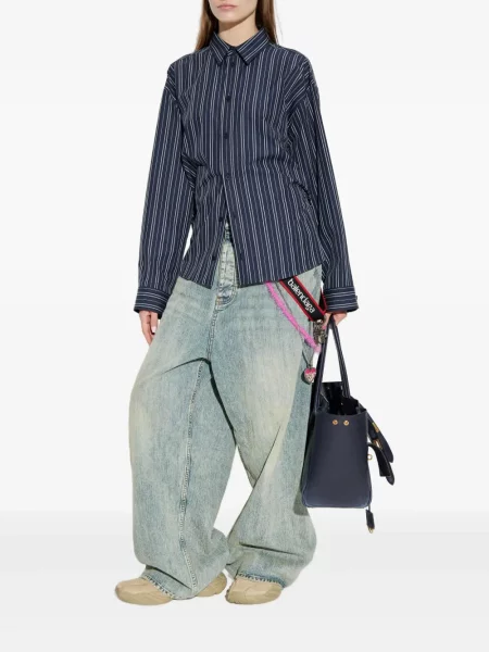 Cămașă Balenciaga cu dungi albastru