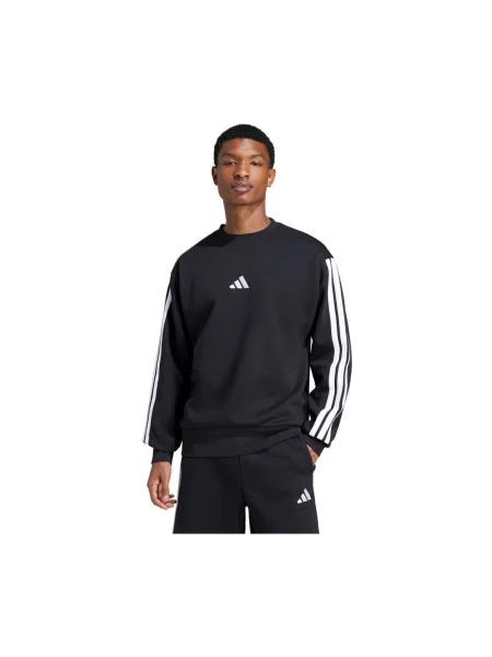 Pruhovaná fleecová košeľa Adidas biela