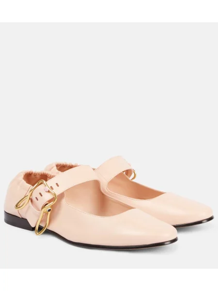 Usnjene salonarji Bottega Veneta roza