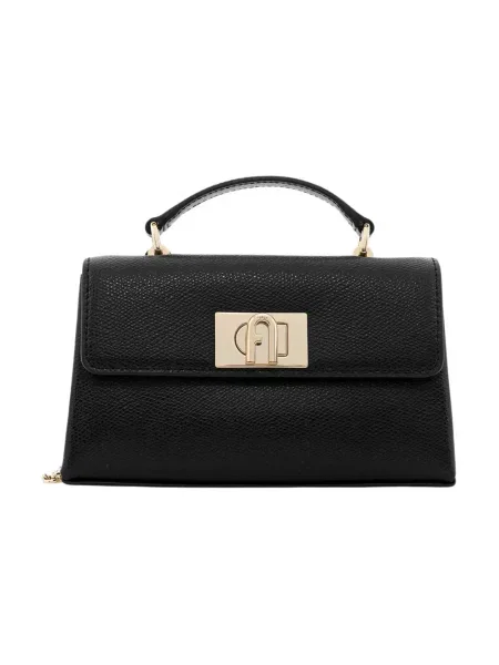 Torebka crossbody Furla skórzana czarna