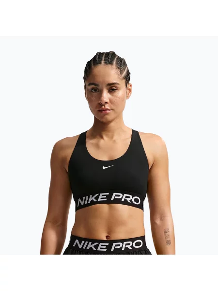 Biustonosz treningowy Nike Pro black/white biały