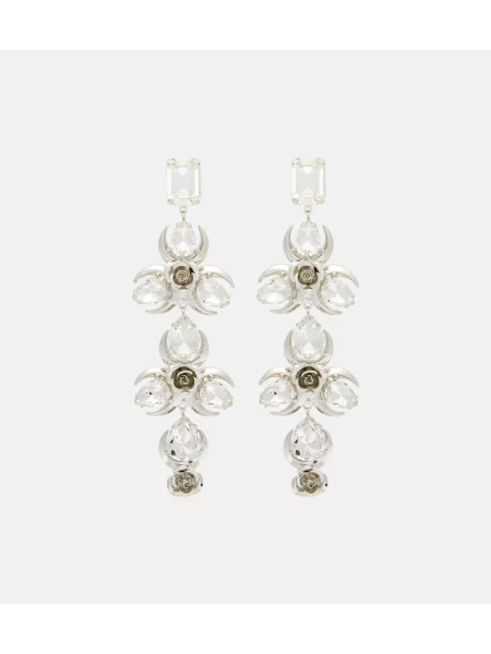 Cercei Magda Butrym cu model floral de cristal