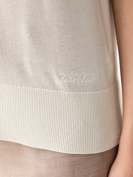 Calvin Klein Pólóing Krém bézs