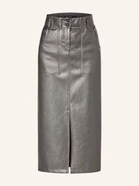 Marc Aurel Spódnica Z Imitacji Skóry silber