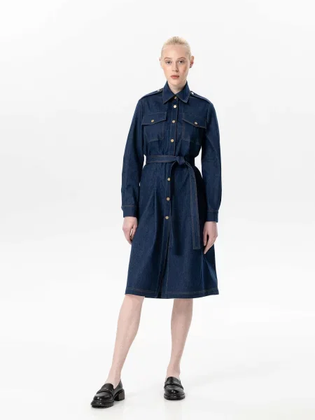 A LOT ­ Платье миди синя