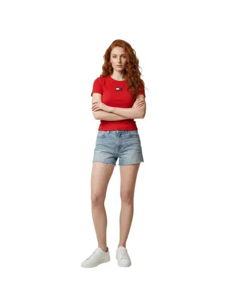Tričko Tommy Hilfiger Jeans červená