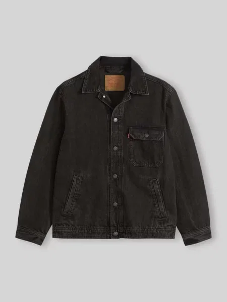 Kurtka jeansowa o kroju krój regular fit z czystej bawełny Levi's czarna