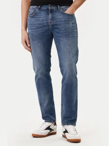 KARL LAGERFELD Jeans hlače modra