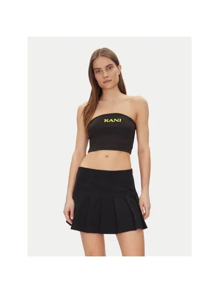 Karl Kani Marškinėliai Retro Bandeau juoda