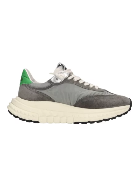 Sneakersy 4b12 skórzane szare