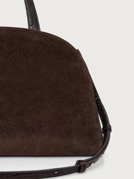 TORY BURCH Shopper táska Romy | hasított bőr barna